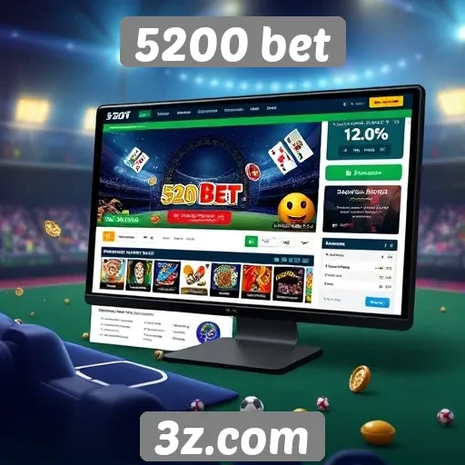 Interface e usabilidade do site 5200 bet