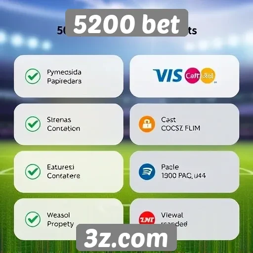 Métodos de pagamento aceitos no 5200 bet